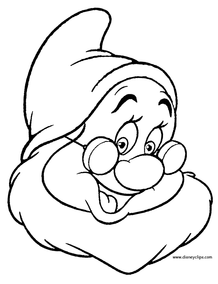 Snow White and the Seven Dwarfs Coloring Pages 2 - Disney Kids' Games