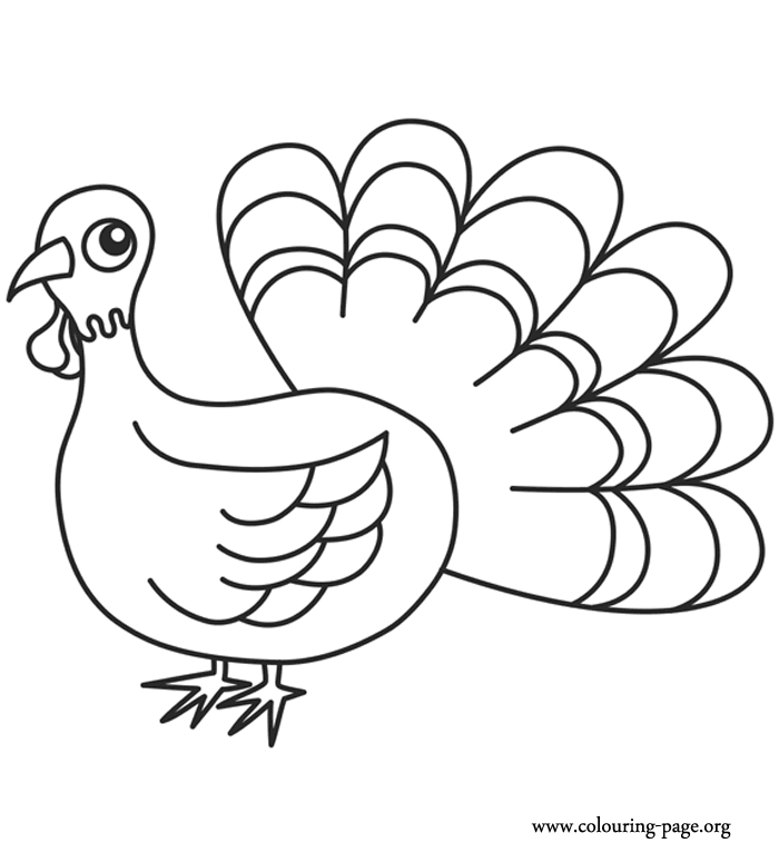 Cartoon Turkey Coloring Pages 36 | Free Printable Coloring Pages