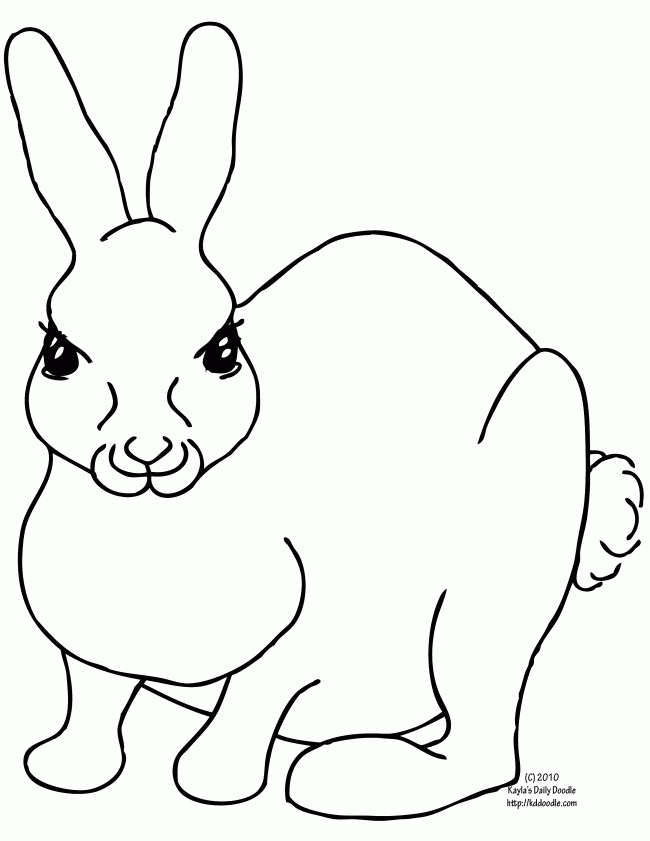Free Printable Coloring Page | Rabbit