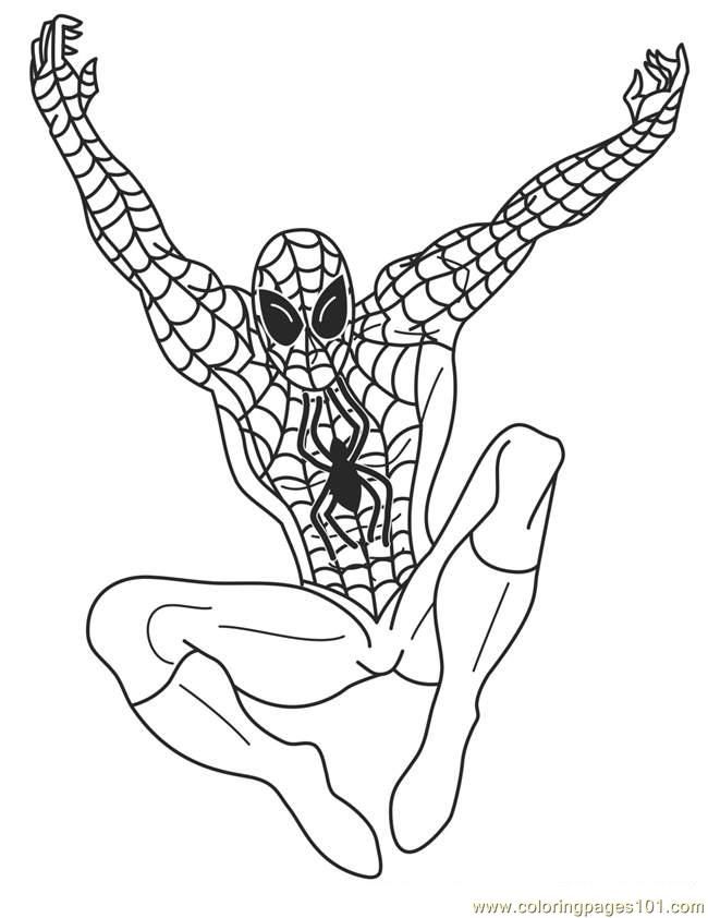Spiderman Superhero Coloring Pages | coloring pages