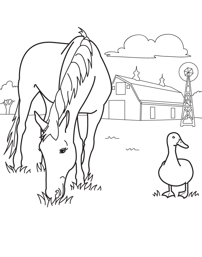 coloring book horse | Coloring Picture HD For Kids | Fransus 