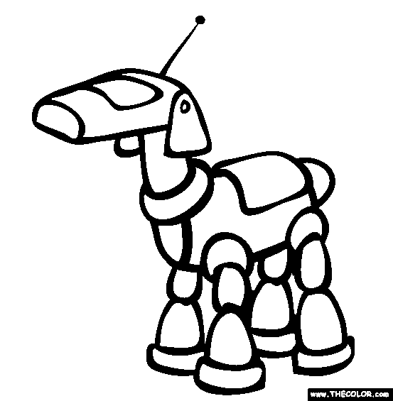 Robo Pet Coloring Page | Free Robo Pet Online Coloring