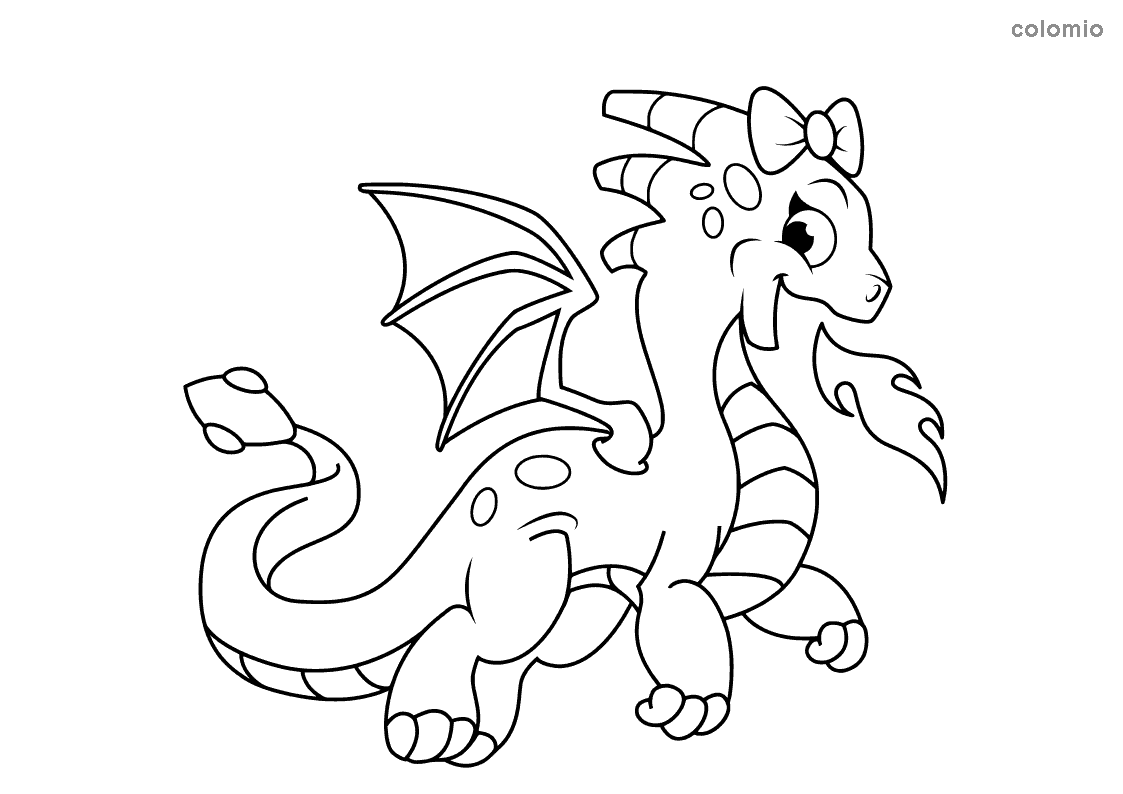 Dragons coloring pages » Free & Printable » Dragon coloring sheets