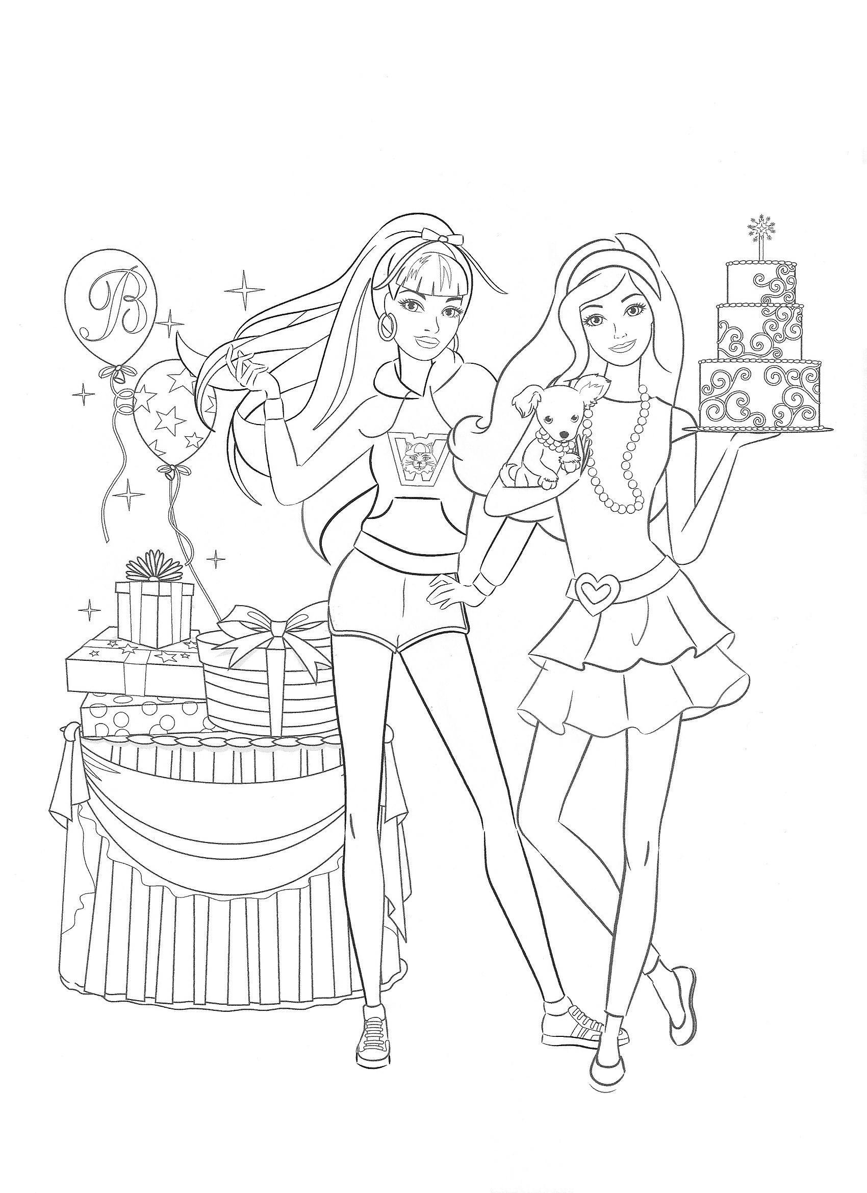 barbie coloring pages - film barbie foto (19453634) - fanpop