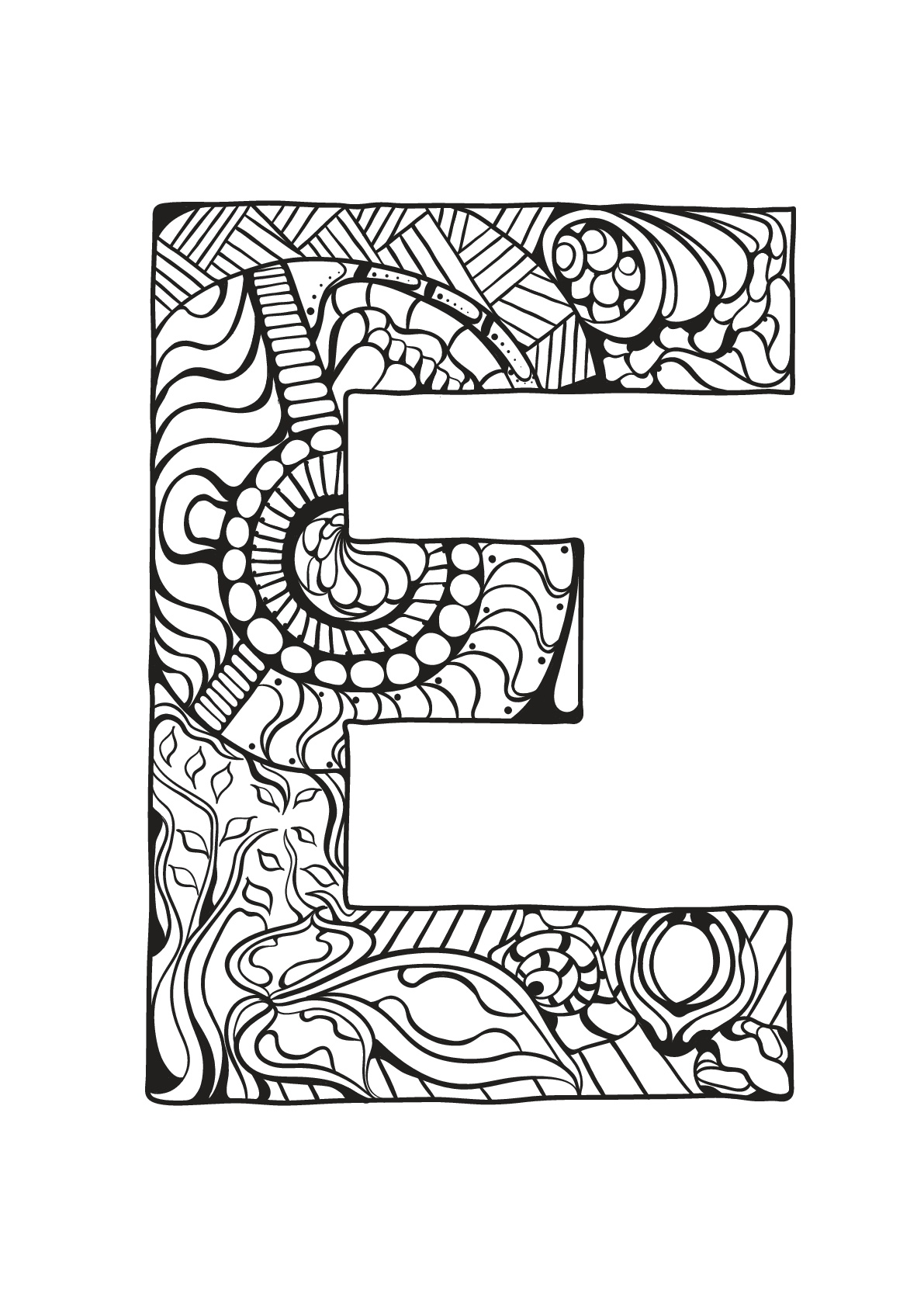 Alphabet free to color for children - Alphabet Kids Coloring Pages