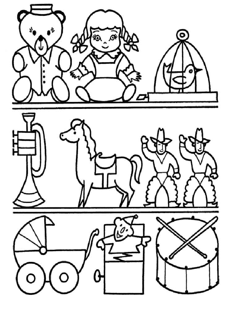 Christmas Toys coloring pages. Free Printable Christmas Toys coloring pages.