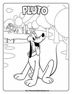 Mickey Mouse Clubhouse Coloring - Coloring Pages for Kids and for ...