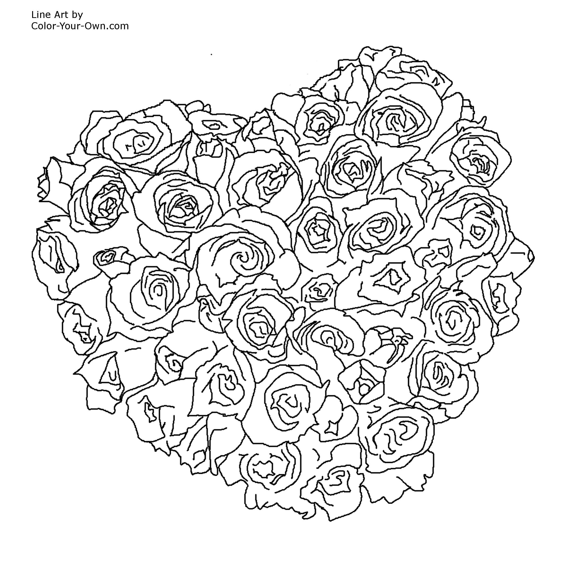 Heart coloring pages for adults | www.veupropia.org