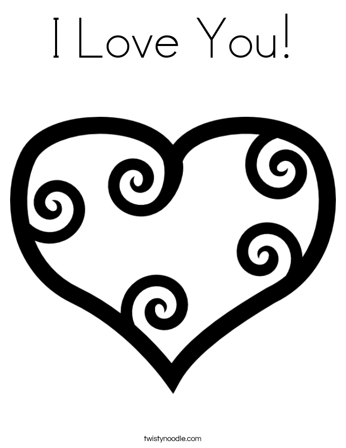 Valentine's Day Coloring Pages - Twisty Noodle