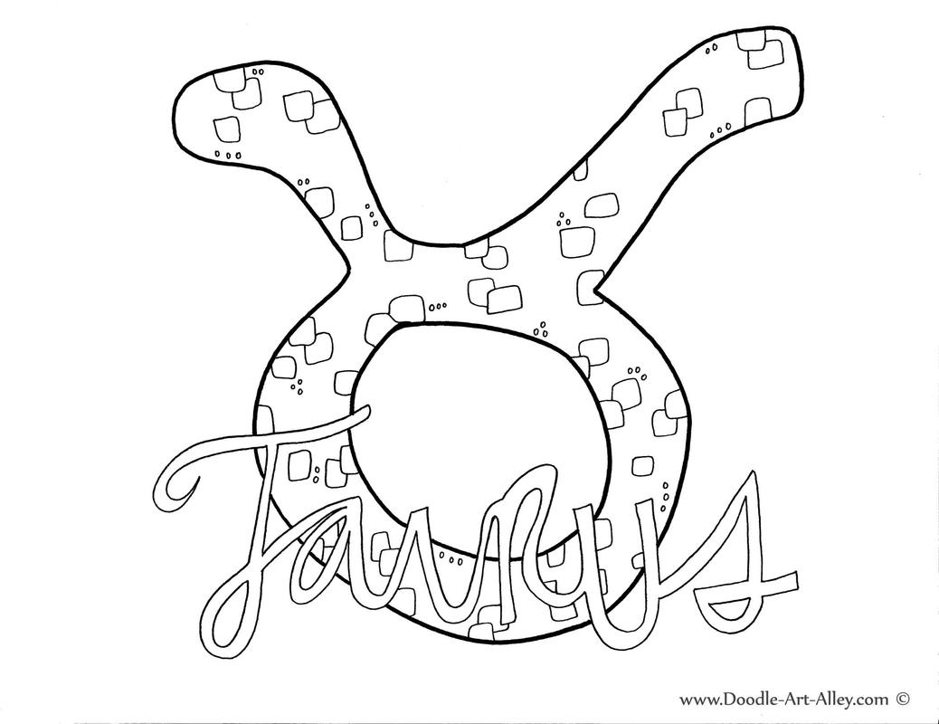 Zodiac Coloring pages - DOODLE ART ALLEY