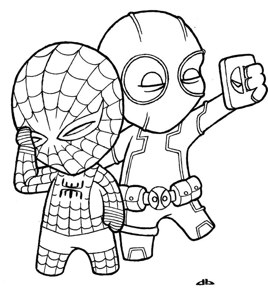 Deadpool - Coloring Pages for Kids and for Adults