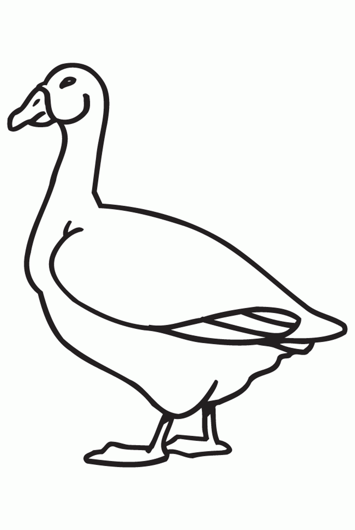 Printable Animal Coloring Pages Free Goose | Animal Coloring pages ...