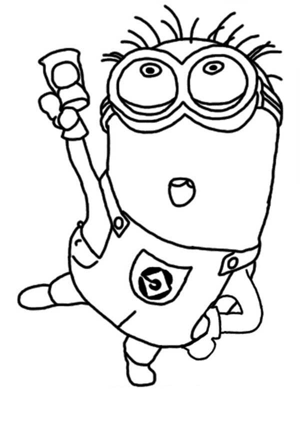 Jerry Dance The Minion Coloring Page | Kids Play Color