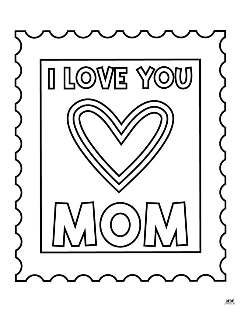Mother's Day Coloring Pages - 50 FREE Printables | Printabulls
