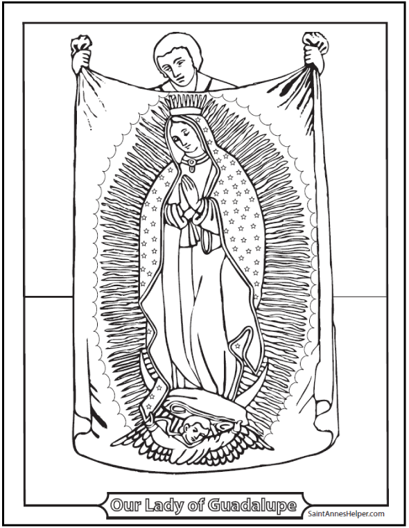 Catholic Saint Coloring Pages