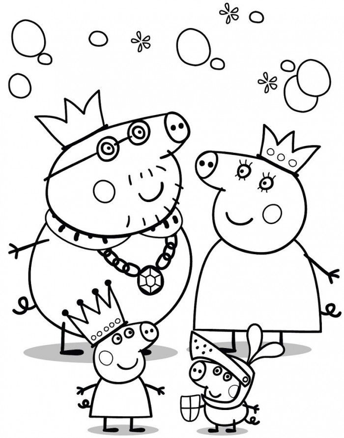 Peppa Pig Printable - Coloring Pages for Kids and for Adults