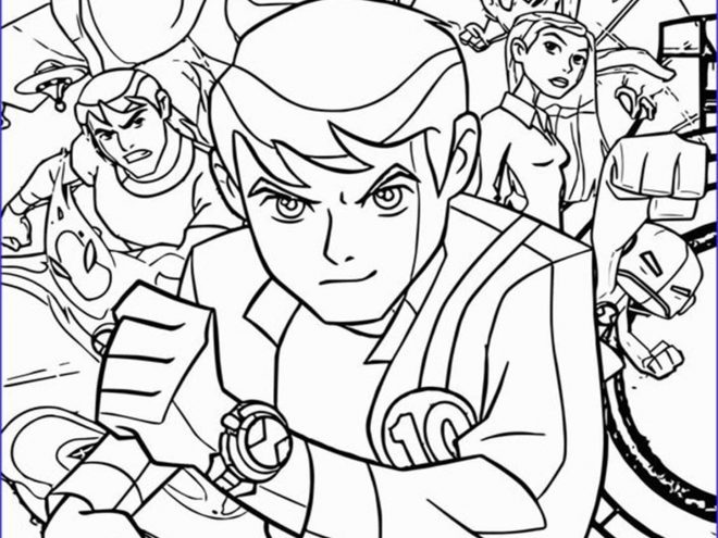 Free & Easy To Print Ben 10 Coloring Pages - Tulamama
