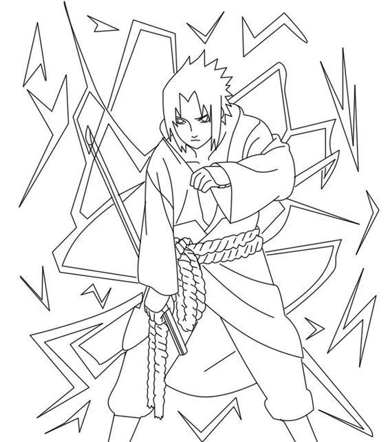 Coloriage, Dessin gratuit, Coloriage naruto