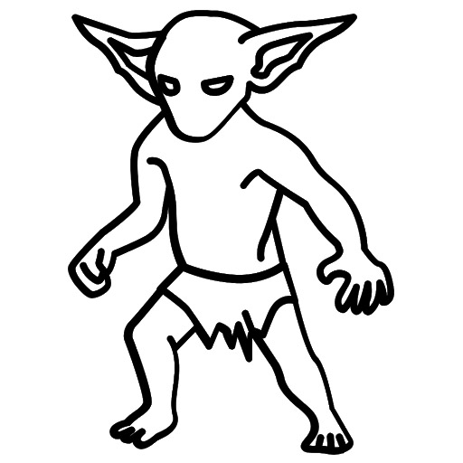 HQ Goblin Image Coloring Page - Free Printable Coloring Pages for Kids