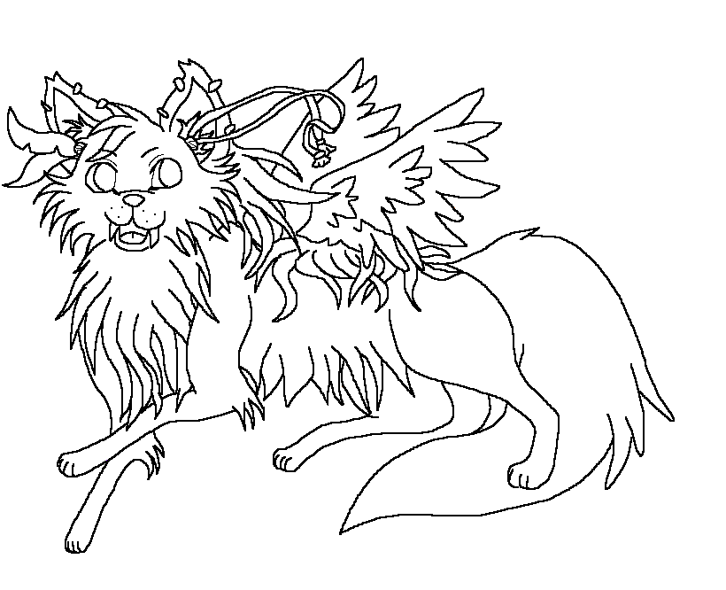 Winged Wolves Coloring Pages - Get Coloring Pages