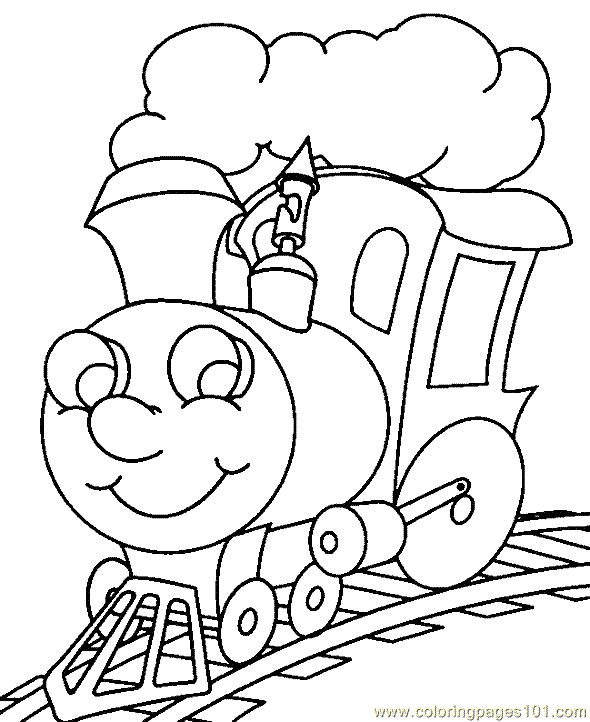 Train Coloring Page 18 Coloring Page for Kids - Free Land Transport  Printable Coloring Pages Online for Kids - ColoringPages101.com | Coloring  Pages for Kids