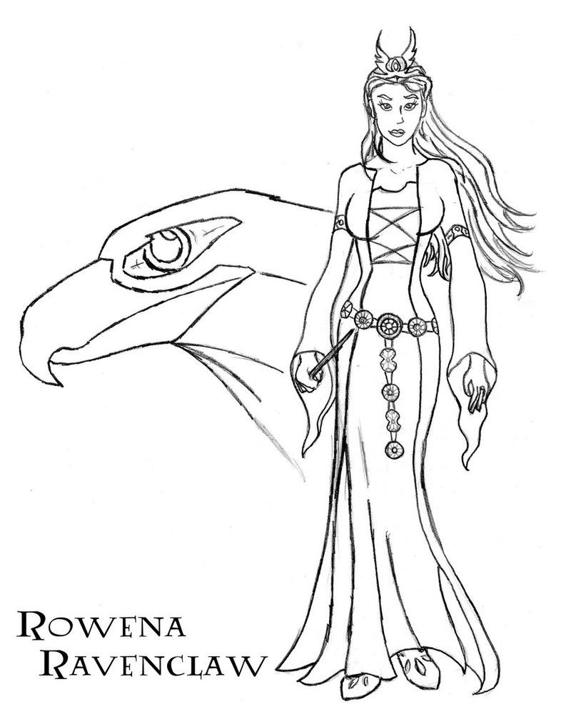 Rowena Ravenclaw | Harry potter colors, Harry potter coloring pages, Harry  potter drawings