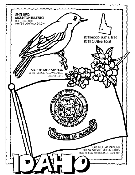 Idaho Coloring Page | crayola.com