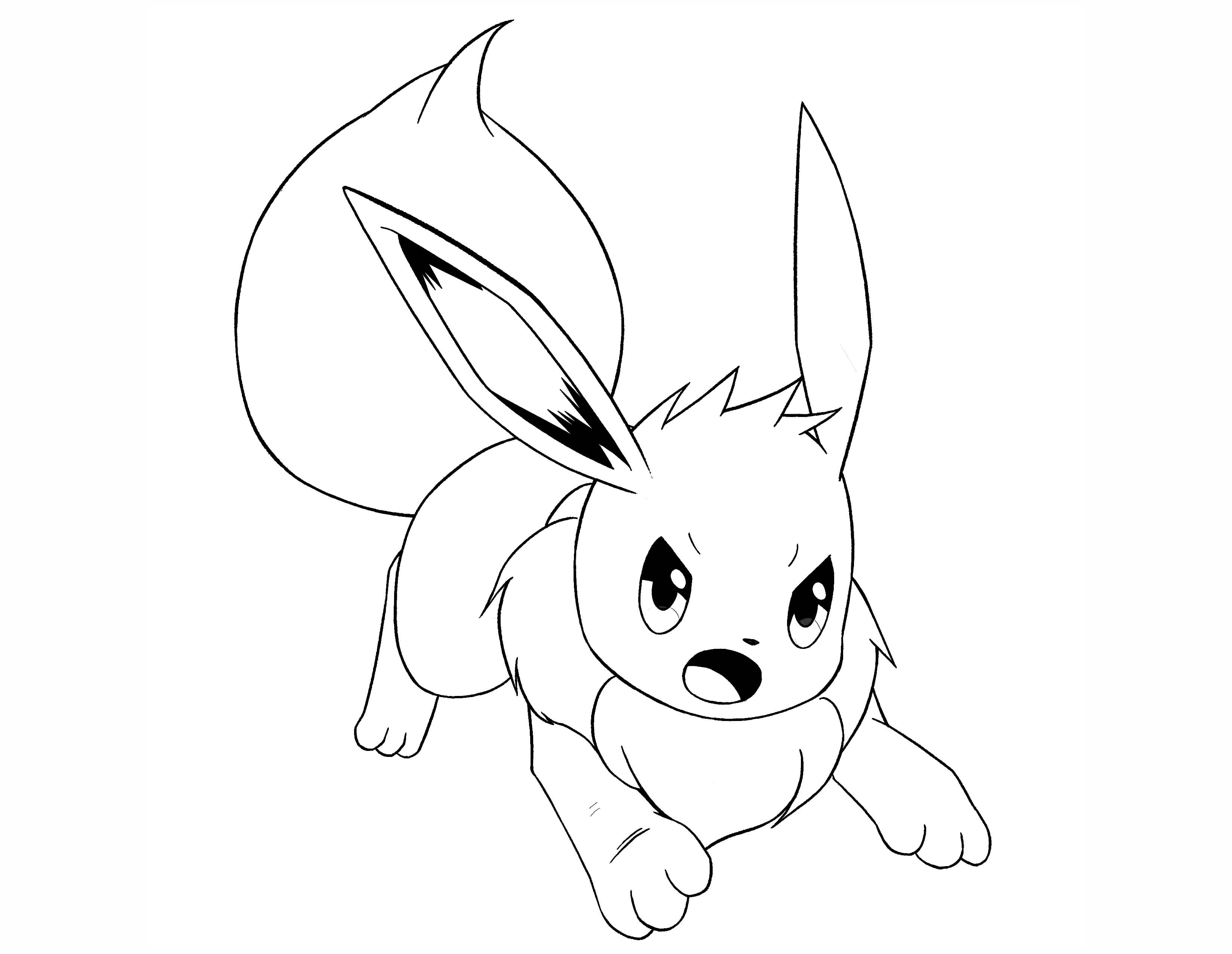 Coloring Pages : Pikachu And Eeveeg Pages New Pokemon Of ...