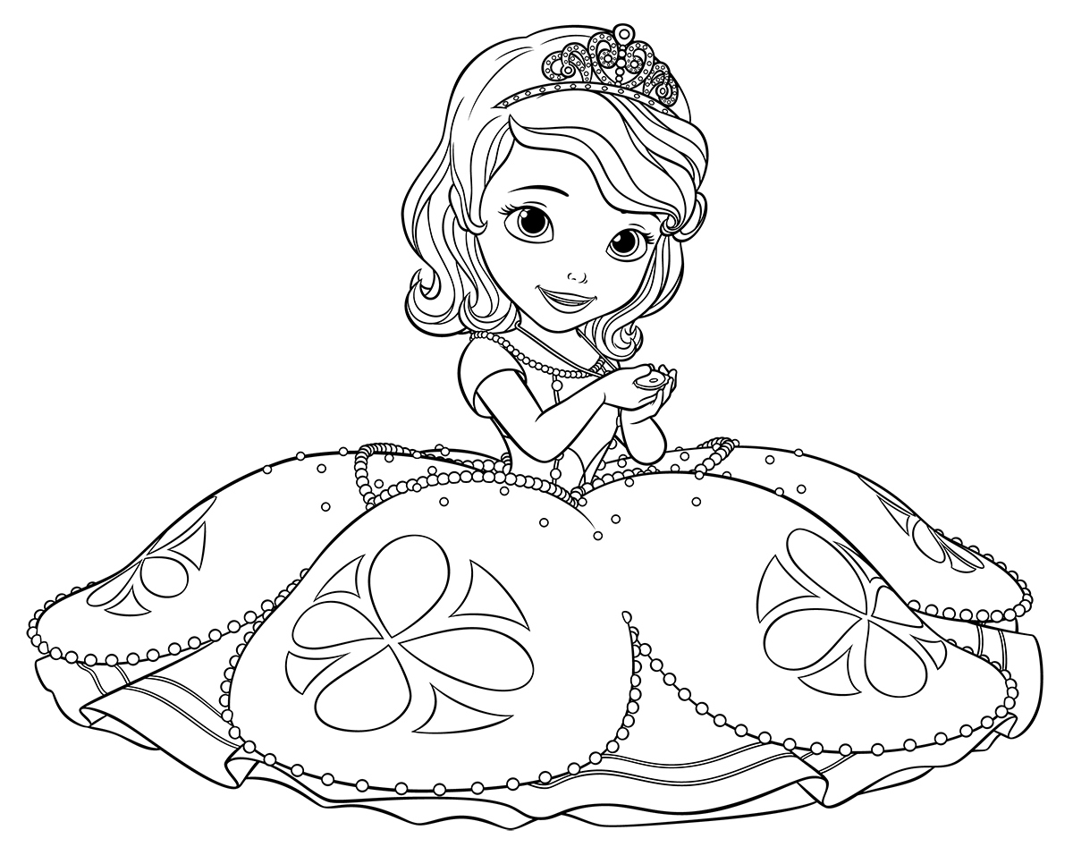 Disney Junior Coloring Pages Sofia The First. sofia the first ...