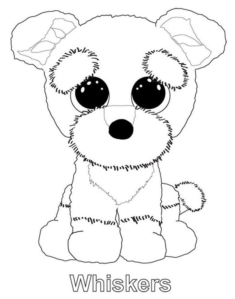 Whiskers from beanie boo coloring sheet | Teddy bear ...