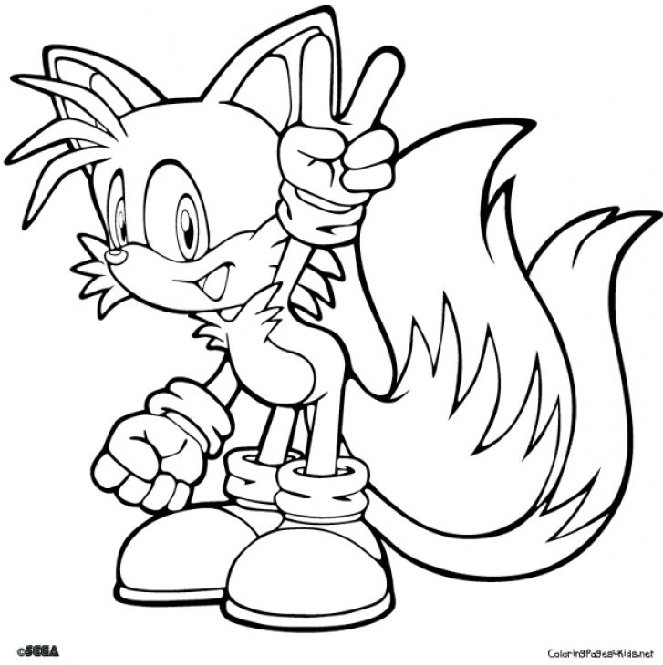 Tails | Free Coloring Pages on Masivy World