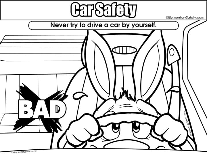 Dont Try Driving Coloring Page - Free Printable Coloring Pages for Kids
