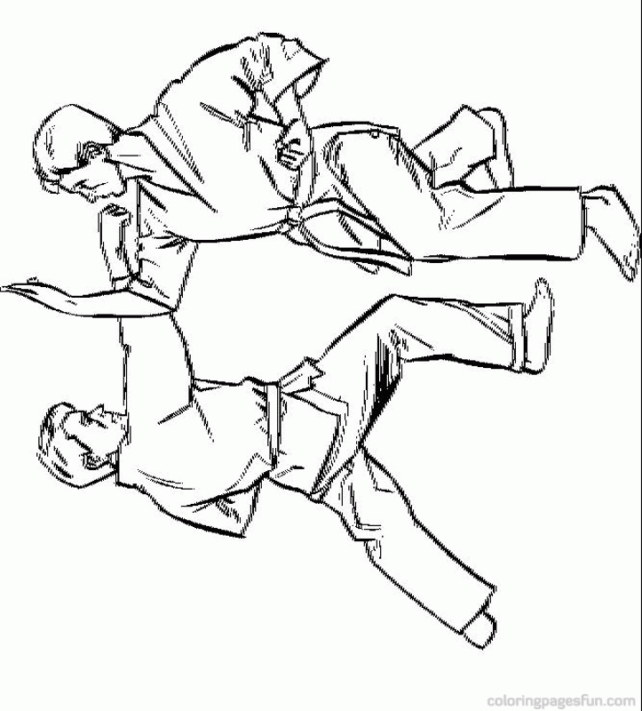 Free Karate Coloring Pages, Download Free Karate Coloring Pages png images,  Free ClipArts on Clipart Library