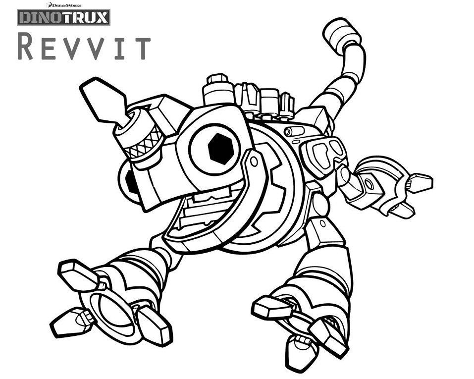 Dinotrux Coloring Pages - Free Printable Coloring Pages for Kids