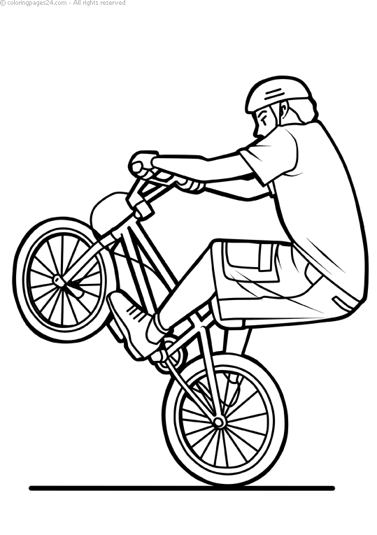 Cycling 9 | Coloring Pages 24