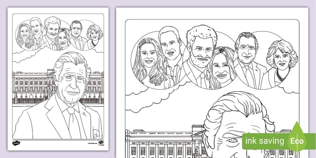 FREE! Charles Colouring Page. The Royal Family - Coloring Nation