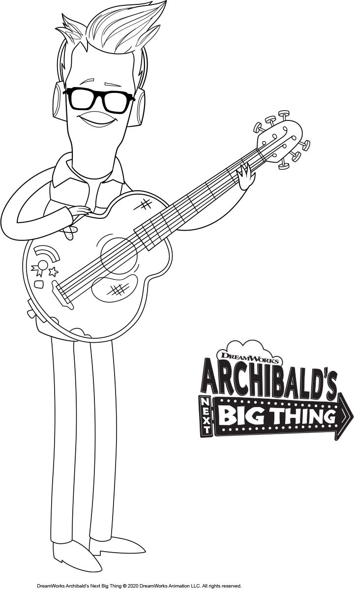 Coloring Sheet | ARCHIBALD'S NEXT BIG THING | Dreamworks animation,  Archibald, Dreamworks