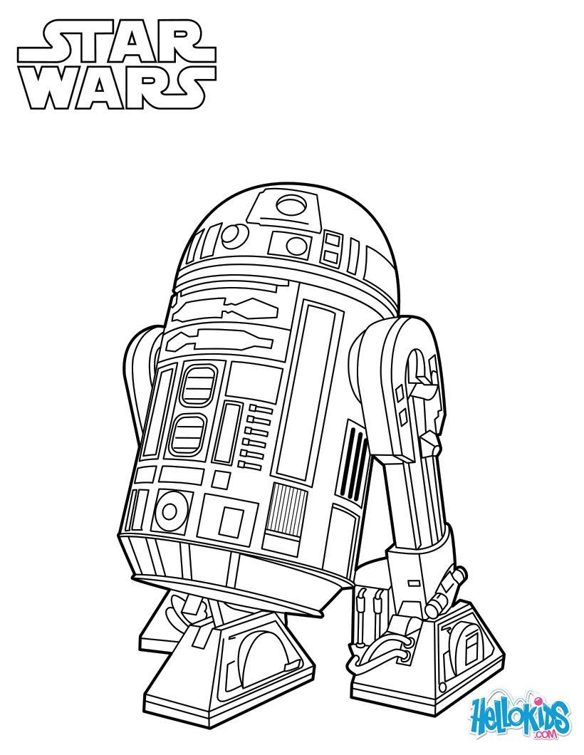 STAR WARS coloring pages - R2-D2 - Star Wars | Star wars coloring book, Star  wars drawings, Star wars colors