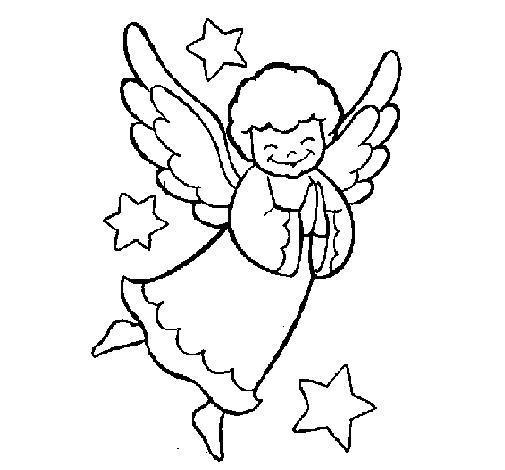 Little angel coloring page - Coloringcrew.com