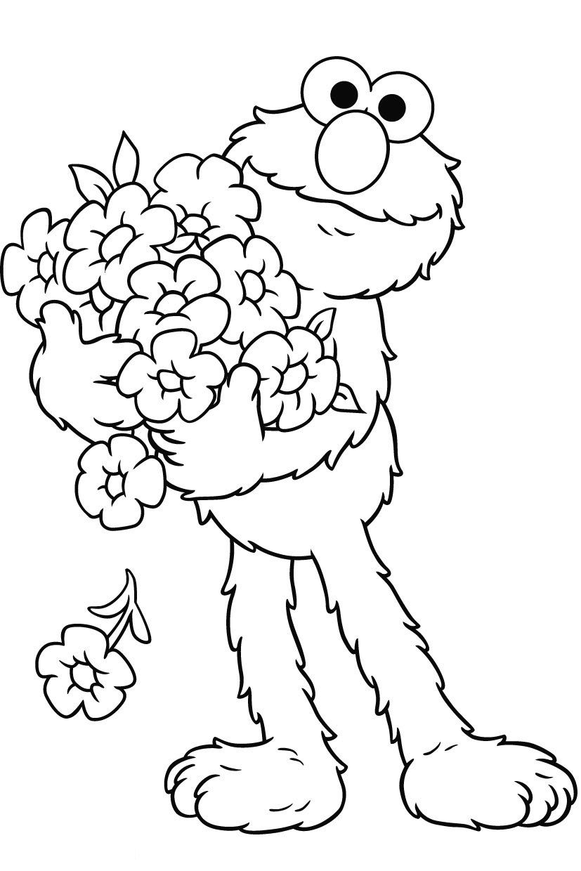 Free Printable Elmo Coloring Pages For Kids | Sesame street ...