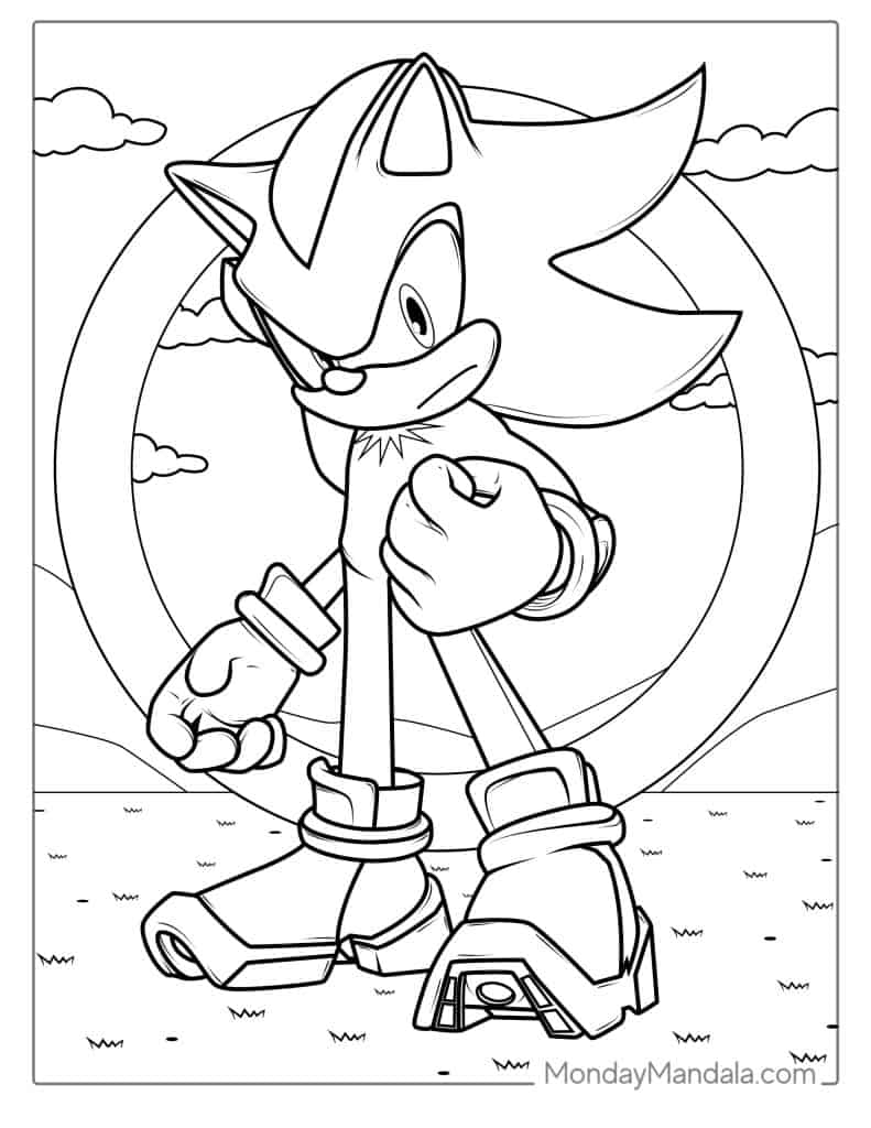 40 Sonic Coloring Pages (Free PDF Printables)