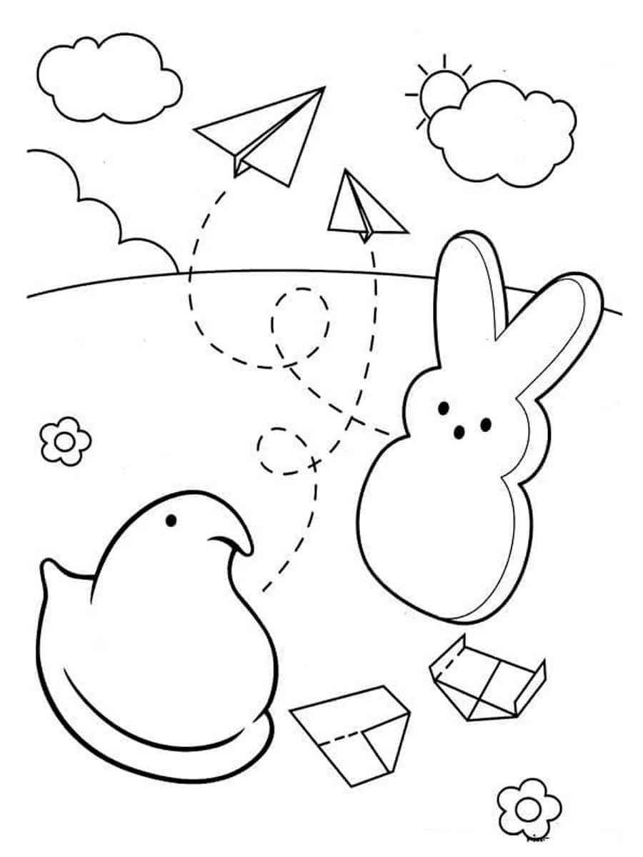 Peeps coloring pages