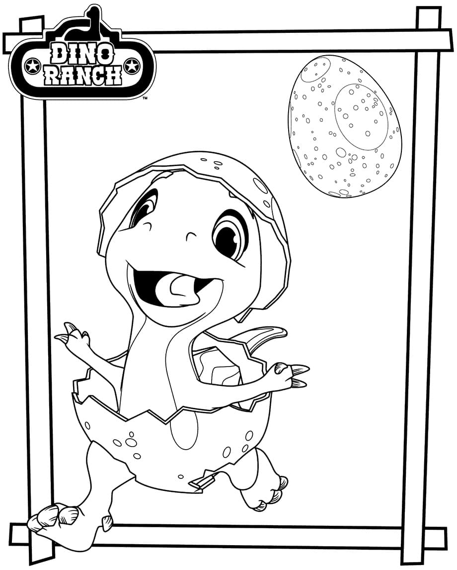 Dinosaur Egg coloring book to print and online