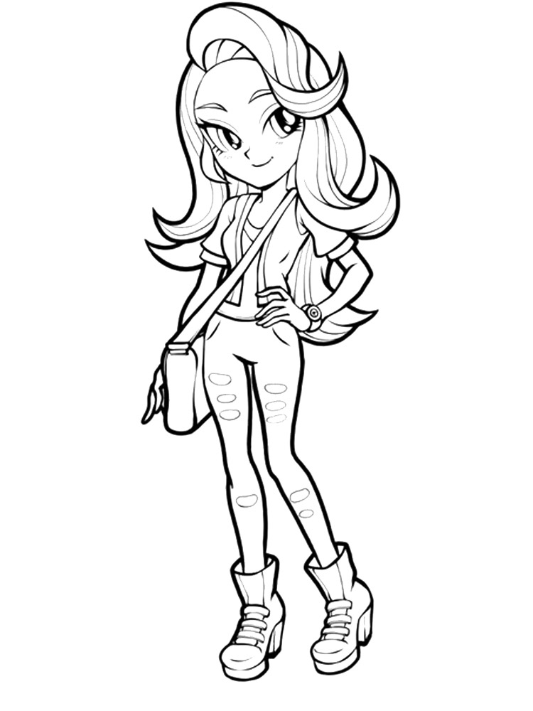Equestria girls coloring pages. Download and print Equestria girls coloring  pages.