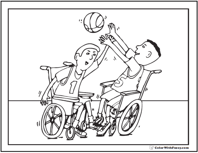 Basketball Coloring Pages: Customize And Print PDFs