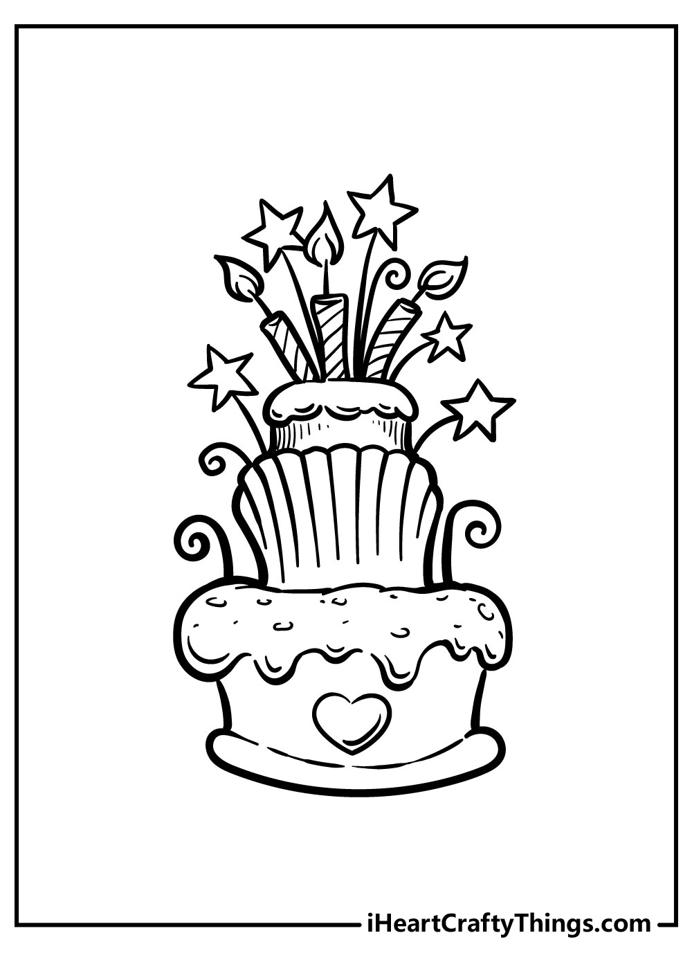 Cake Coloring Pages (Updated 2023)