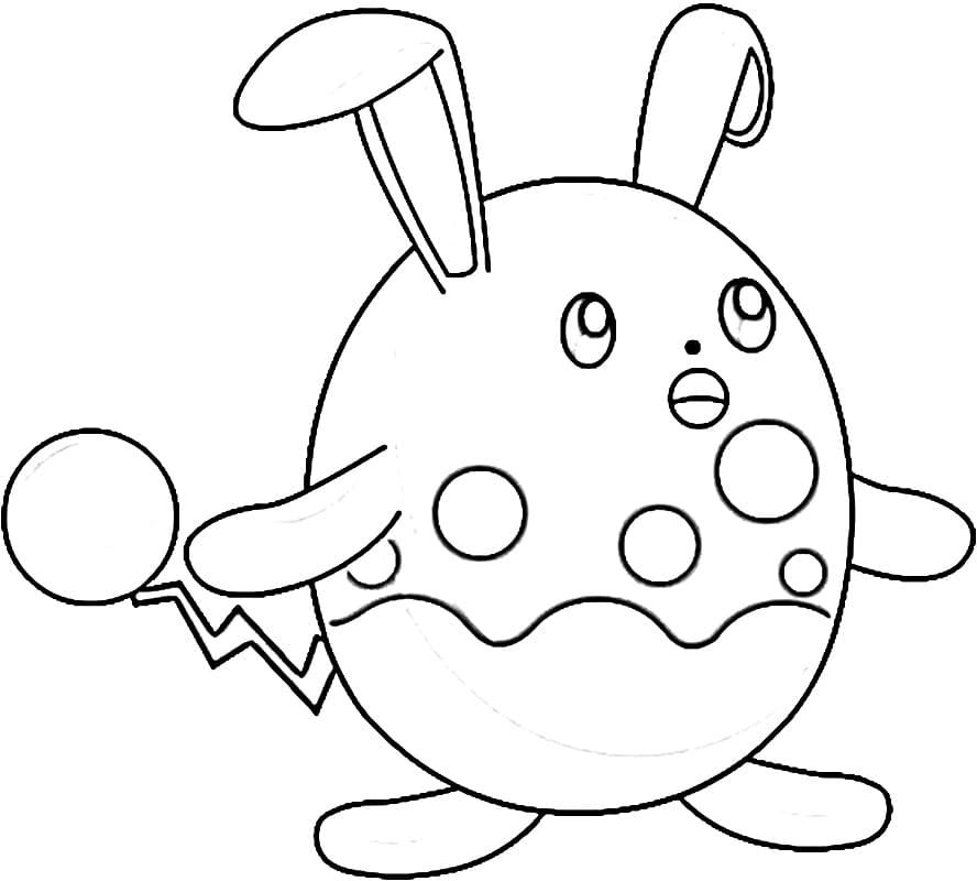 Kawaii Azumarill Coloring Page - Free ...