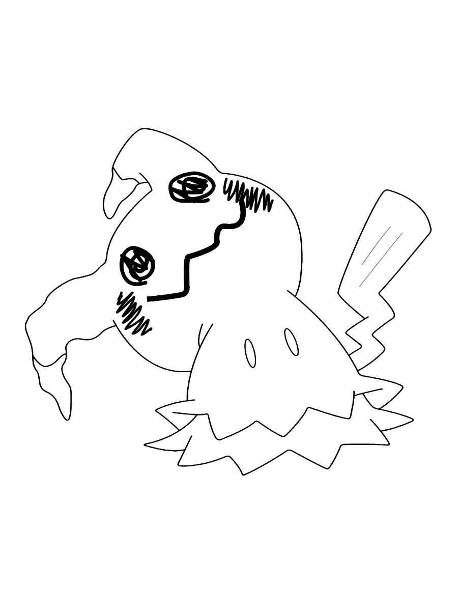 Pokemon Mimikyu coloring pages - Free ...