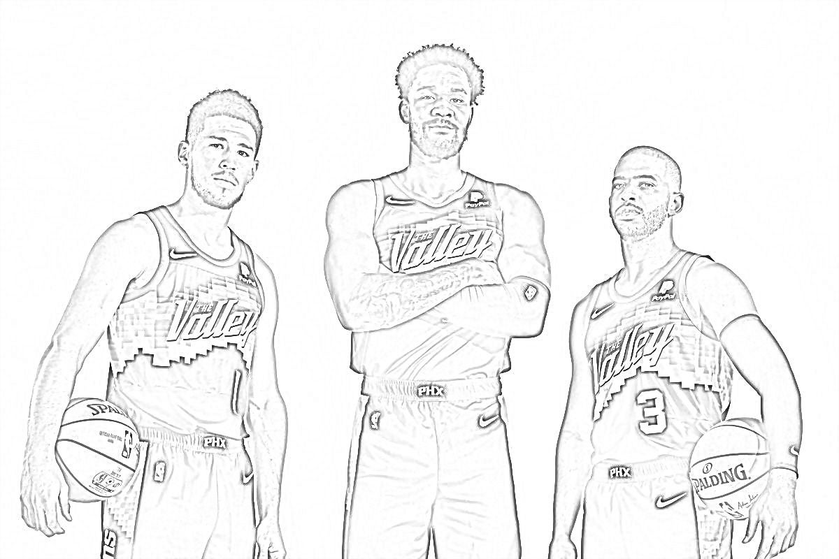 Phoenix Suns Coloring Page for those with little guys and gals : r/suns