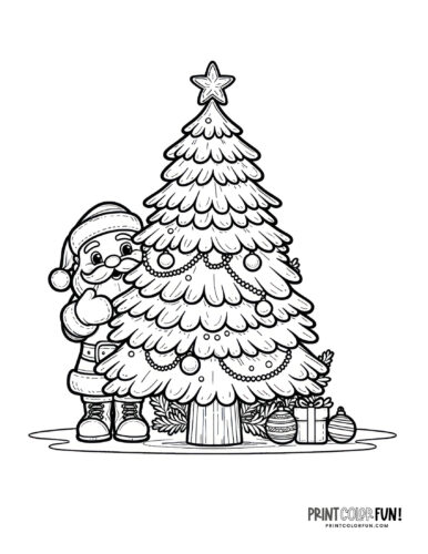 60+ cute Santa Claus coloring pages for ...